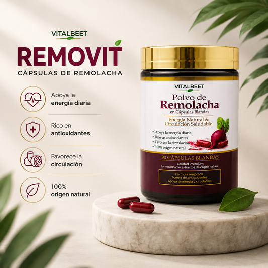 VitalBeet ™-Polvo de Remolacha 90 CAPSULAS